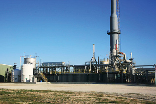 FIG. 1. Anadarko Petroleum Corp.’s Pinnacle Bethel Gas Plant,  near Bethel, Texas, with the addition of the proprietary sulfide treatment system<sup>a</sup>.