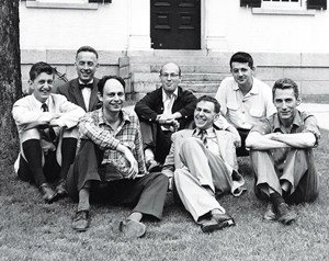 FIG. 4. Several of the scientists that attended the Dartmouth Summer Research Project on Artificial Intelligence in 1956. Photo provided by Margaret Minsky.<sup>279</sup>