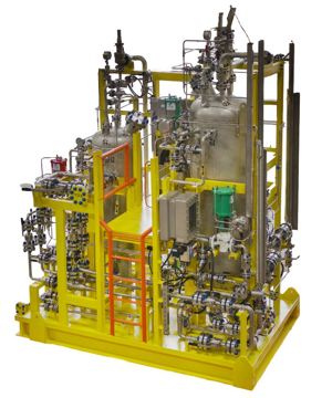 The high pressure (117 bar) system reduces the oil in water content from 3000ppm down to <20ppm