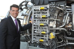 Steve Bolze with GE's FlexAero LM6000-PH