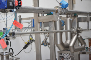 FIG. 2. A Coriolis flowmeter mounted in a European flow calibration facility. Source: Flow Research Inc.