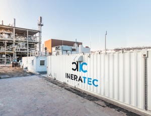 Ineratec’s compact reactor technology allows the entire synthesis process to occur in compact modular plants. (Photo: Ineratec